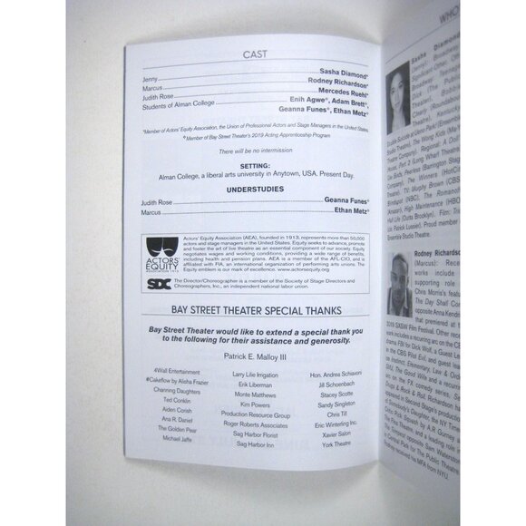 Safe Space New Play Bay Street Theater 2019 Mainstage Sag Harbour - Picture 3 of 5